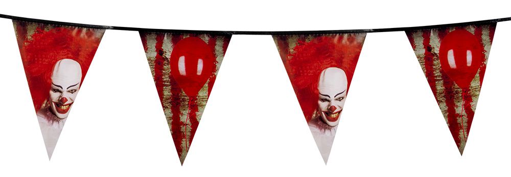 Vlaggenlijn Horror clown (6 m)