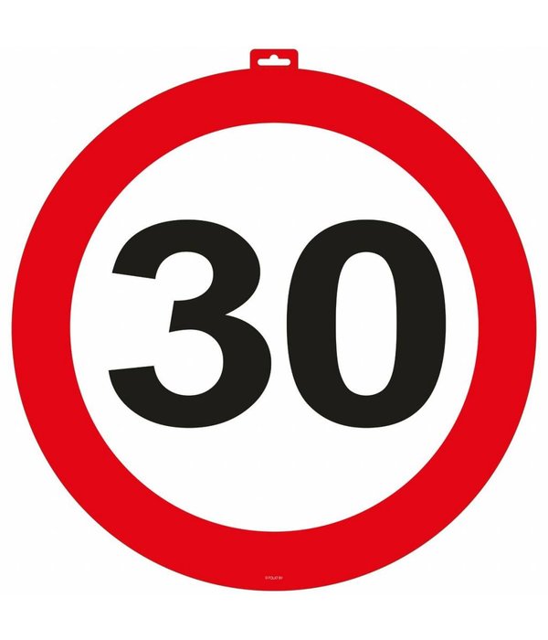 30 Jaar Verkeersbord Deurbord - 47cm