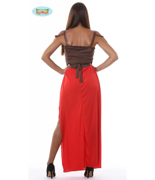 Spartaanse dameskostuum middeleeuwen