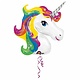 Rainbow Unicorn Folie Ballon 83 x 73cm