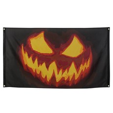 Vlag Creepy Pumpkin (90 x 150 cm)