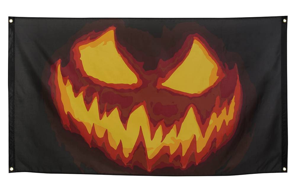 Vlag Creepy Pumpkin (90 x 150 cm) afbeelding