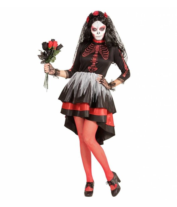 Bruid Dia De Los Muertos Vrouw Kostuum