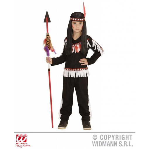 Indiaanse jongen zwart