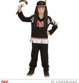 Indiaanse jongen zwart