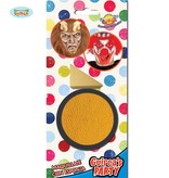 Gele schmink met sponsje