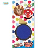 Marine Blauwe schmink met sponsje