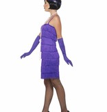 Flapper kostuum Roaring 20's Paars