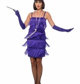 Flapper kostuum Roaring 20's Paars