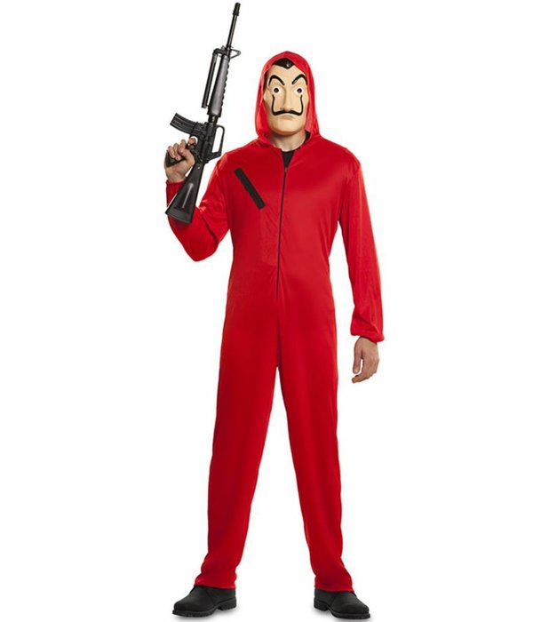 La Casa de Papel outfit compleet met masker