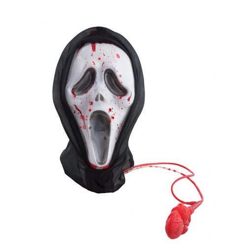 Scream masker met stromend bloed