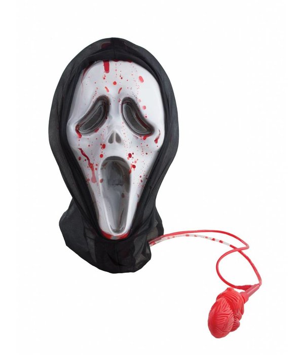 Scream masker met stromend bloed