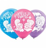 Shimmer and Shine What's your Wish ballonnen 6 stuks