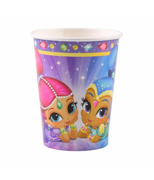 Shimmer and Shine bekertjes party 8 stuks