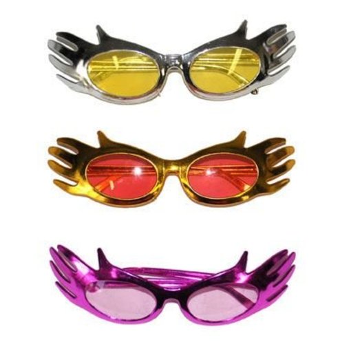 Glimmende handen bril