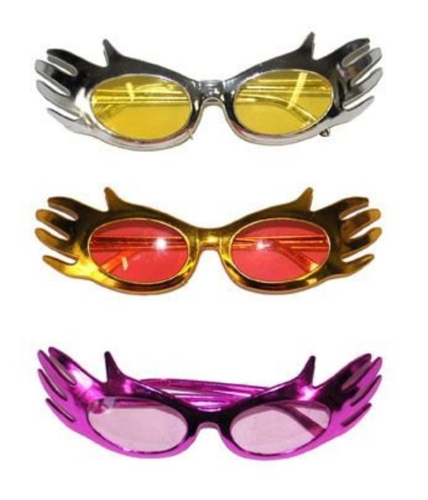 Glimmende handen bril