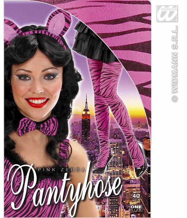 Panty zebraprint roze