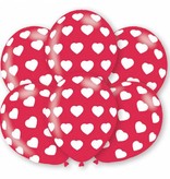 Hartjes latex ballonnen 6 stuks