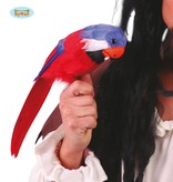 Papegaai 38cm met elastiek