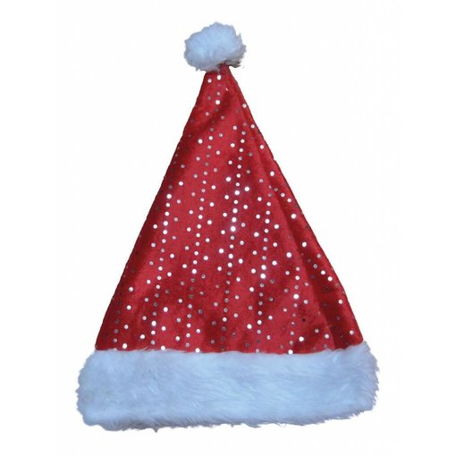 Kerstmuts met glinsteringen