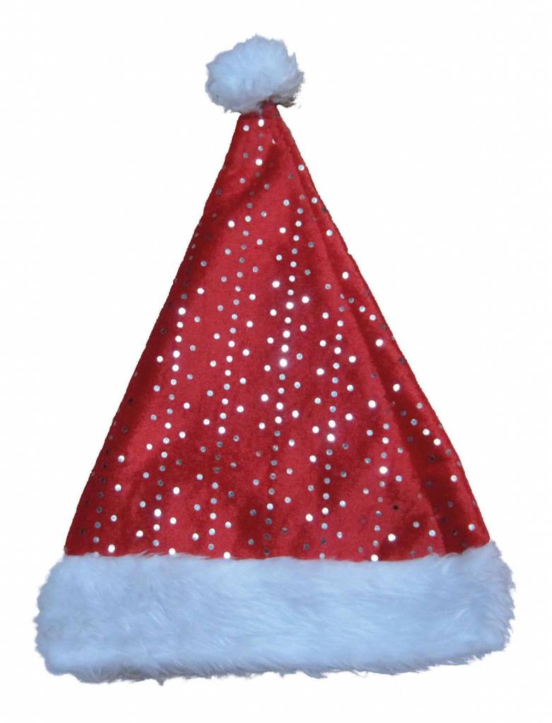 Kerstmuts met glinsteringen afbeelding