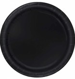 Zwarte feestborden 16 stuks