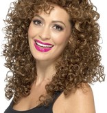 Pruik Boogie Babe bruin