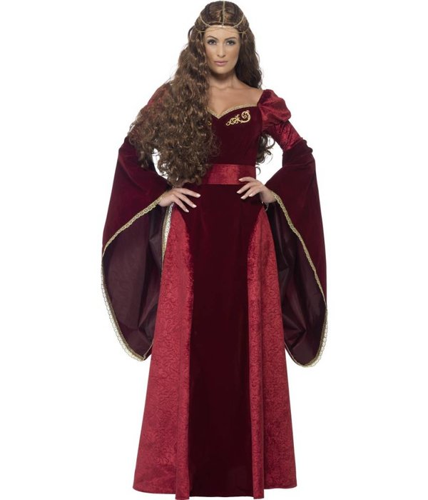 Middeleeuwse Koningin kostuum deluxe