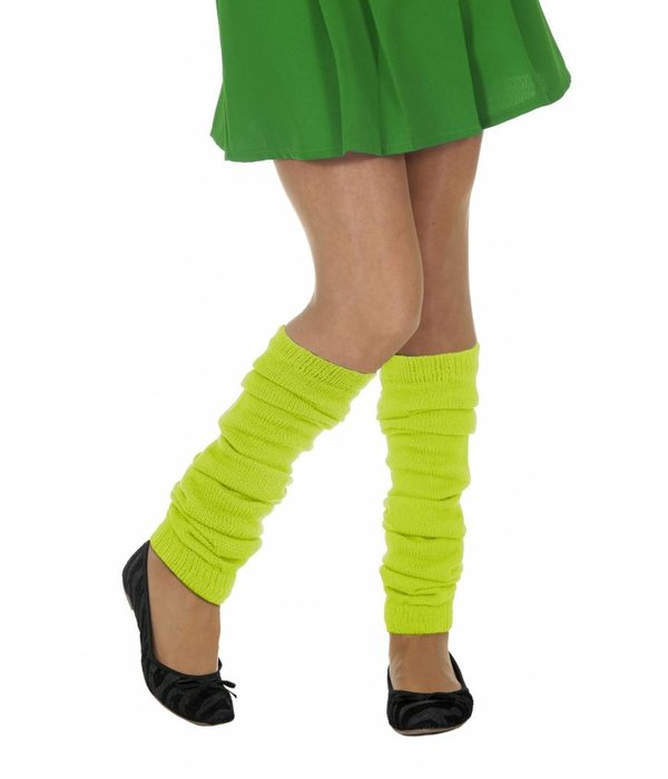 Neon groene beenwarmers
