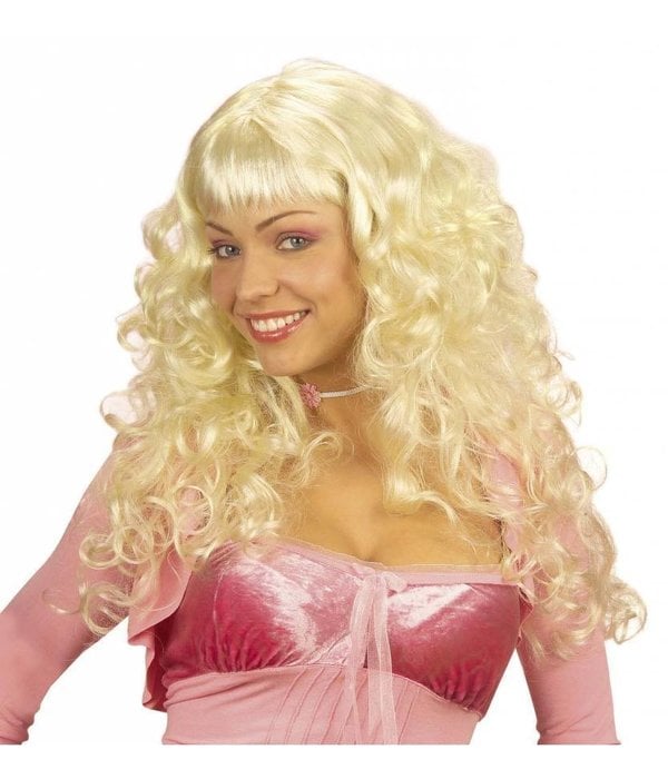 Blonde dames pruik Angelica