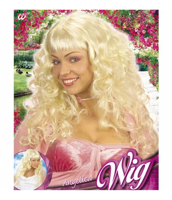Blonde dames pruik Angelica