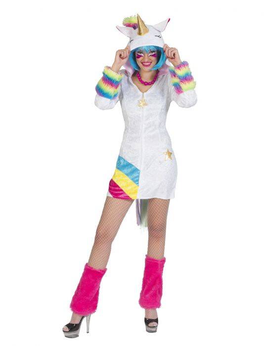 Eenhoorn Jurk Regenboog Vrouw afbeelding