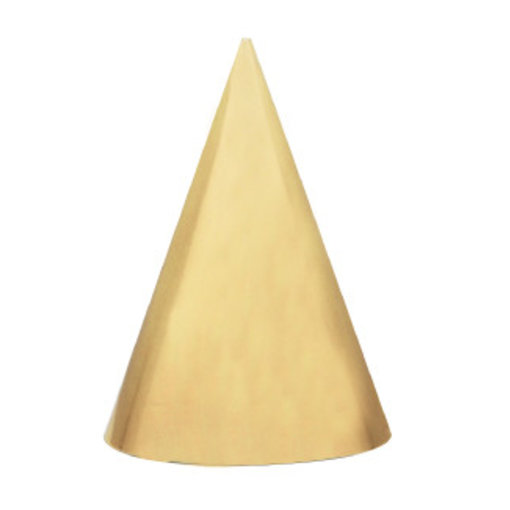 Verjaardag Hoedje Goud - 6 Stuks