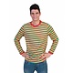 Gestreept Shirt rood/geel/groen