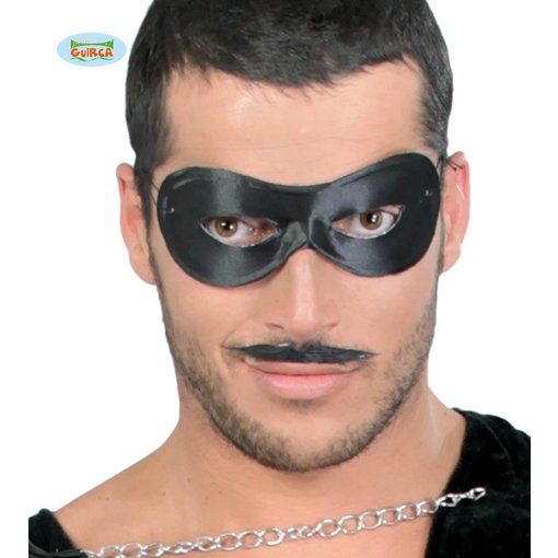 Zwarte Pierrot Oogmasker