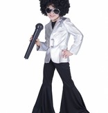 Disco Popster Jasje Kind - Zilver