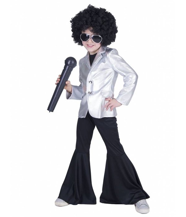 Disco Popster Jasje Kind - Zilver