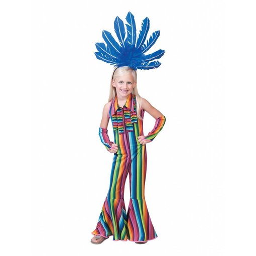 Hippie Jumpsuit Meisje Kostuum