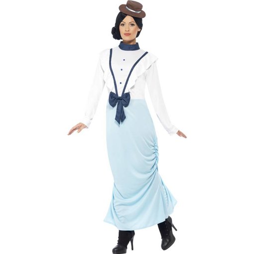 Posh Victoriaanse dame kostuum