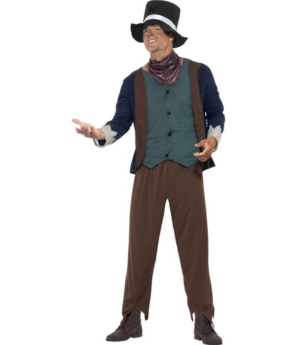 Arme Victoriaanse man kostuum