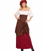 Taveerne Meid Vrouw Kostuum
