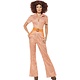 Authentieke 70's retro kostuum vrouw