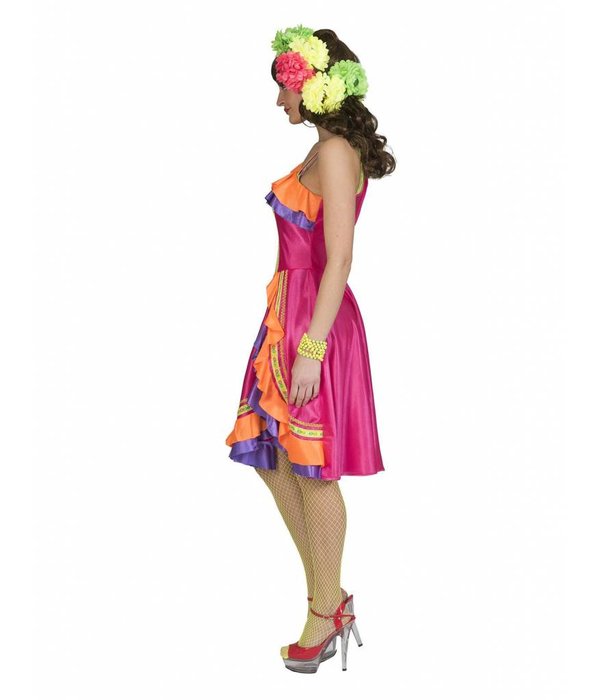 Caribisch Carnaval Kleuren Jurkje Vrouw