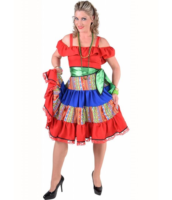 Mexicaanse Jurk Klassiek Rood