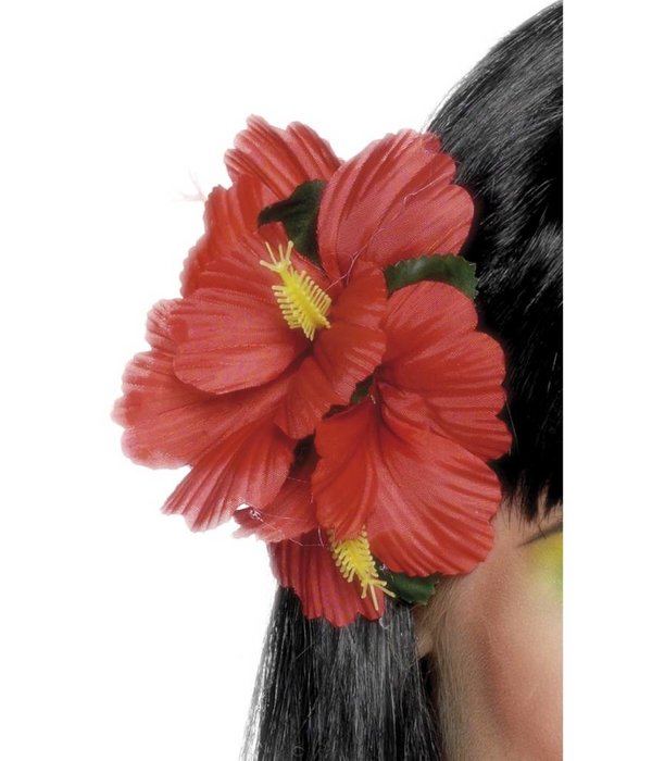 Hawaii haarclip rood