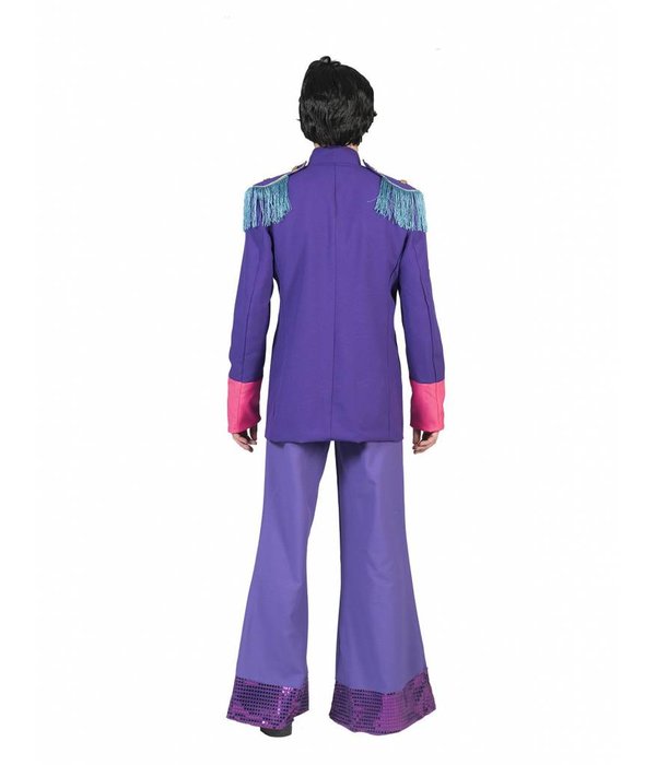 Neon Beatles jas heren paars