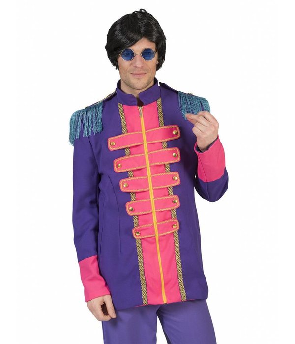 Neon Beatles jas heren paars