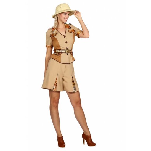 Safari Kostuum Kort Vrouw
