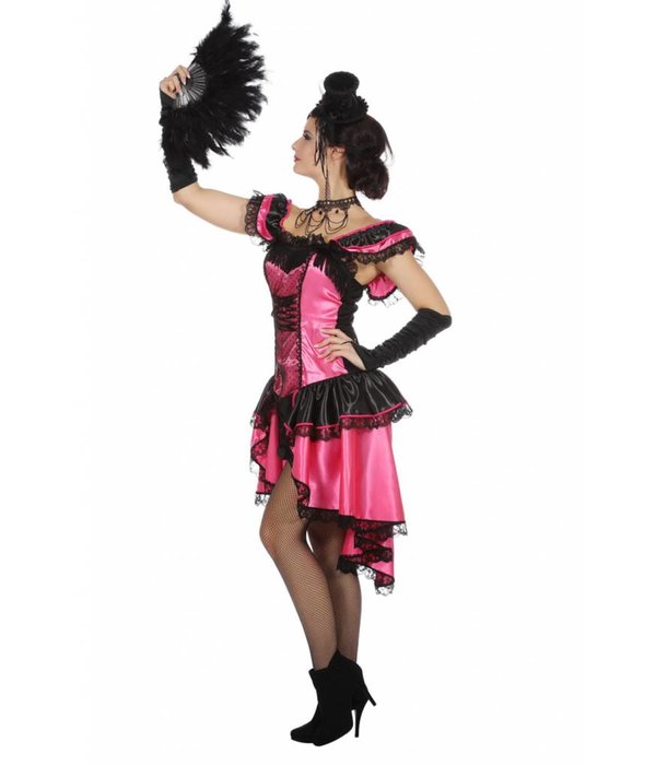 Can Can Roze Danseres Vrouw Kostuum