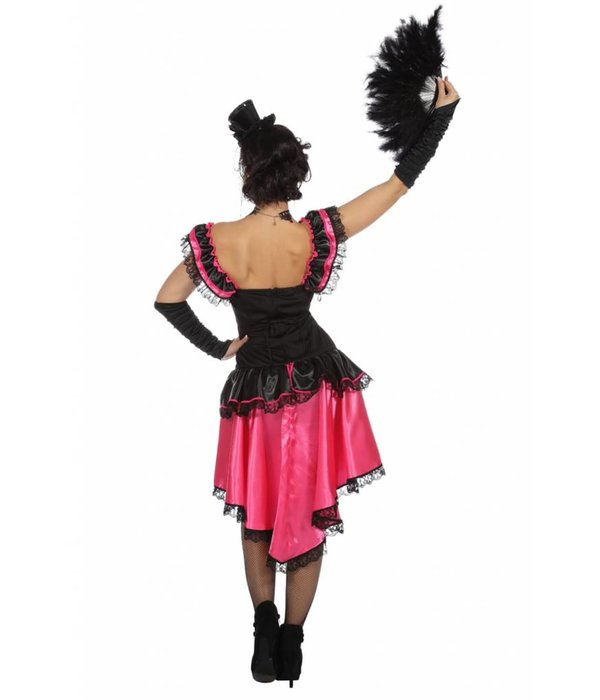 Can Can Roze Danseres Vrouw Kostuum